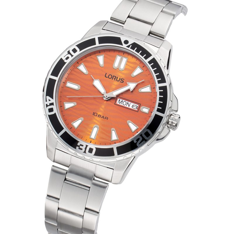 Lorus Men's Orange Dial 