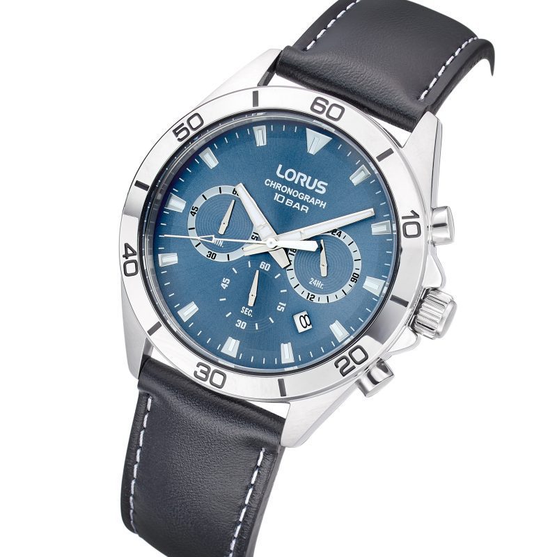 Lorus Chronograph Grey/Blue Sunray