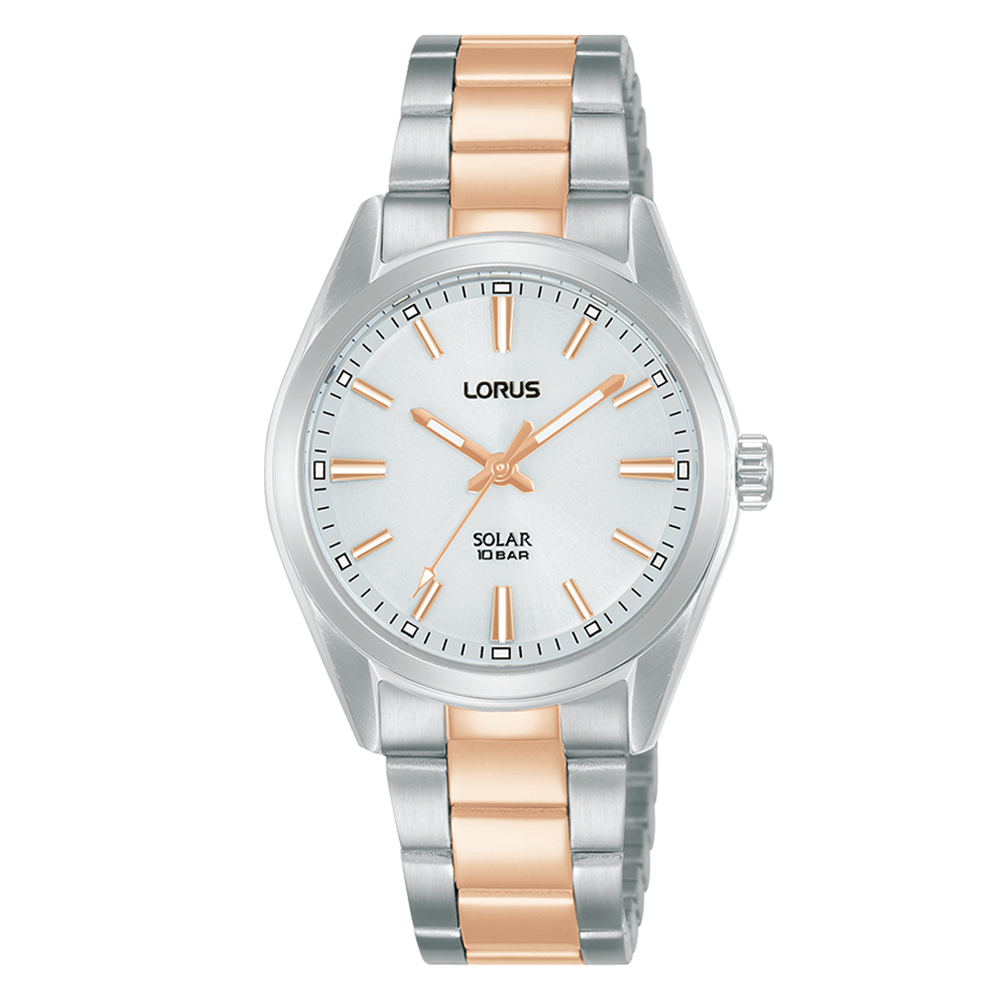Lorus Solar Two Rose Gold tone 'Practical Elegance'