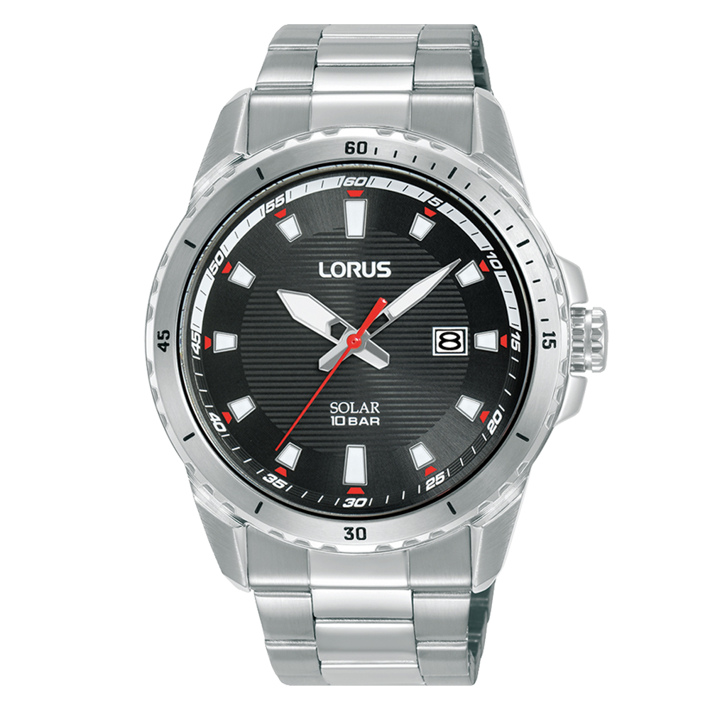 Lorus Solar Black Sunray 'Elegant Sports'