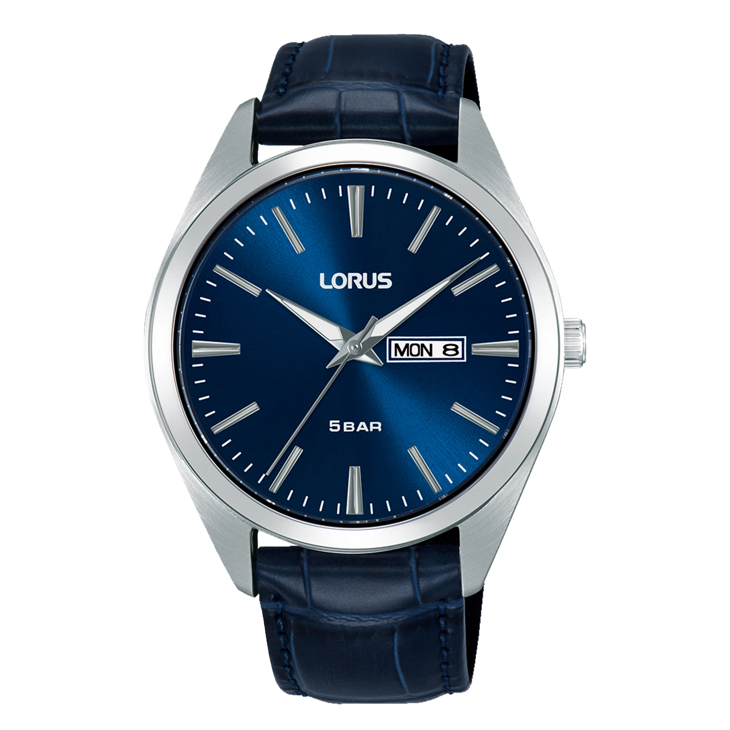 Lorus Leather & Blue Dial 'Sleek Casual'
