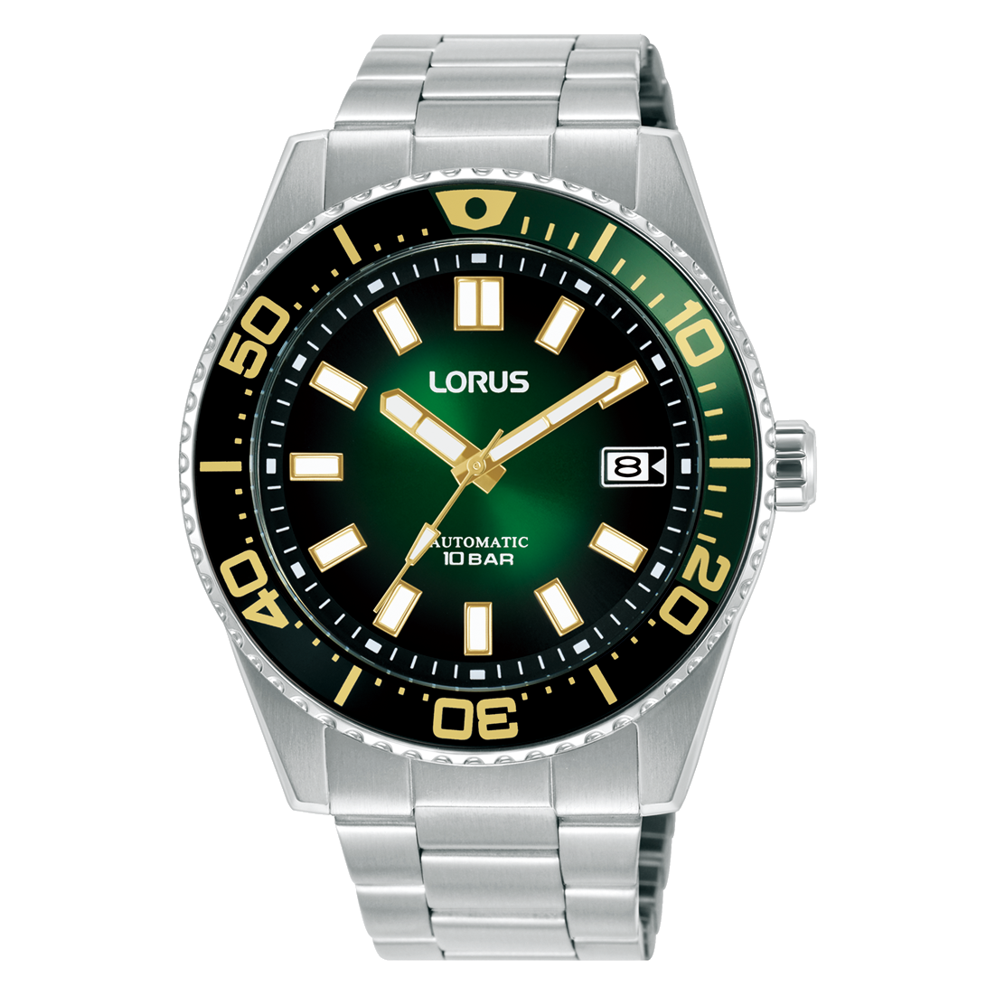 Lorus Automatic Green 'Sport Motion' Rotating Bezel
